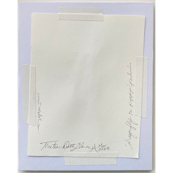 Dragonfly On Poppy Pod - Original Art Handmade Painting by Tristina Dietz Elmes - Picture 3 of 4